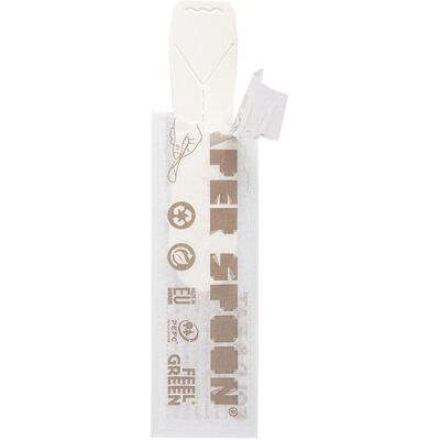 García de Pou - Paper Spoon - 9,4 cm - Blanc - Cuillères García de Pou - Paper Spoon - 9,4 cm - Blanc - Cuillères