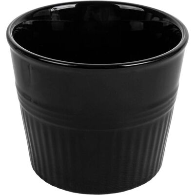 García de Pou - Gobelets Pour Fritures Ø10,3x9 Cm Noir Porcelain - Negro García de Pou - Gobelets Pour Fritures Ø10,3x9 Cm Noir Porcelain - Negro