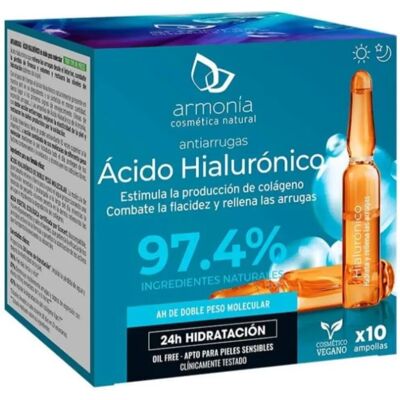 Armonia Hyaluronsäure Ampullen - Anti-Falten, Hydratierend - 10 Stück Armonia Hyaluronsäure Ampullen - Anti-Falten, Hydratierend - 10 Stück