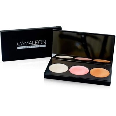 Camaleon White 3-Color Highlighter Palette - Highlighter Palette Camaleon White 3-Color Highlighter Palette - Highlighter Palette