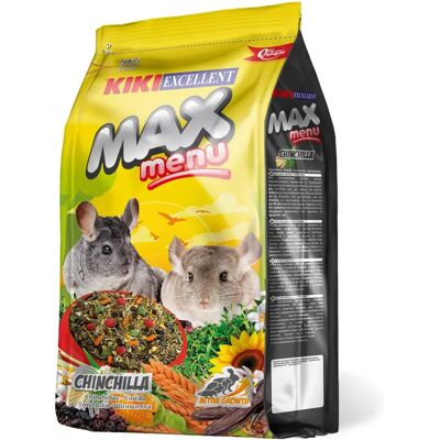Kiki Max Menú Mat för Chinchillas - Komplett, Vitaminerik Diet Kiki Max Menú Mat för Chinchillas - Komplett, Vitaminerik Diet