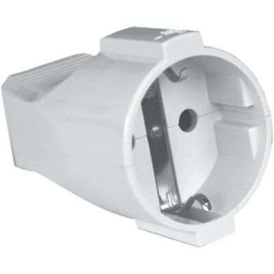 Prise femelle Schuko Silver Electronics - Protection enfant, 16A, Blanc - Publicité Prise femelle Schuko Silver Electronics - Protection enfant, 16A, Blanc - Publicité