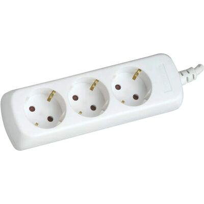 Silver Electronics Verlengsnoer - 3 Stopcontacten, 1,5m Kabel, Kinderslot Silver Electronics Verlengsnoer - 3 Stopcontacten, 1,5m Kabel, Kinderslot