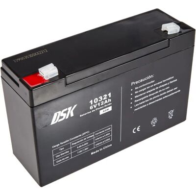 DSK 10321 - AGM olověná baterie 6V 12Ah - Dlouhý cyklus DSK 10321 - AGM olověná baterie 6V 12Ah - Dlouhý cyklus