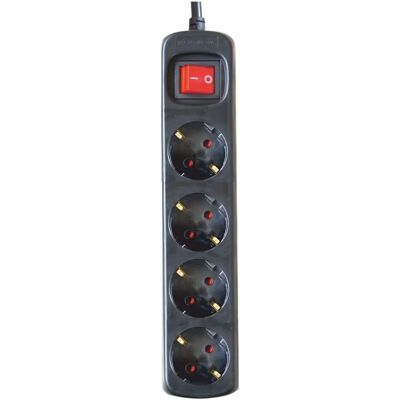 Silver Electronics Extensão de Energia - 4 Tomadas, Cabo 1,5m, Preto Silver Electronics Extensão de Energia - 4 Tomadas, Cabo 1,5m, Preto