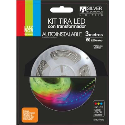 Silver Electronics LED-Streifen RGB 3m - LED Licht Silver Electronics LED-Streifen RGB 3m - LED Licht