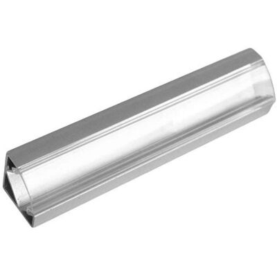 Silver Electronics - Diffusor angular LED transparente 100x19x19mm - LED diffuser profile Silver Electronics - Diffusor angular LED transparente 100x19x19mm - LED diffuser profile