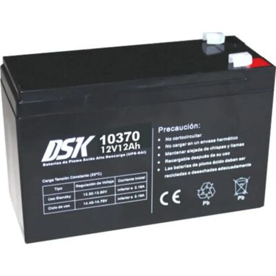 Batterie Dsk 10370 12V 12Ah - Haute Décharge - Publicité Batterie Dsk 10370 12V 12Ah - Haute Décharge - Publicité