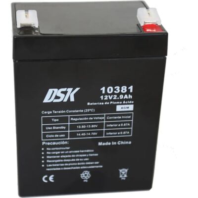DSK AGM Loodzuurbatterij - 12V 2,9Ah DSK AGM Loodzuurbatterij - 12V 2,9Ah