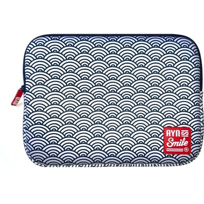 Funda para Portátil Smile 112007140199 - Azul Marino y Blanco - 14" Funda para Portátil Smile 112007140199 - Azul Marino y Blanco - 14"