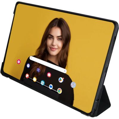 Coque magnétique Silver HT pour Samsung Galaxy Tab A9+ - Publicité Coque magnétique Silver HT pour Samsung Galaxy Tab A9+ - Publicité