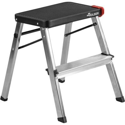 Taburete Plegable de Aluminio Rolser M-2 - 2 Peldaños Taburete Plegable de Aluminio Rolser M-2 - 2 Peldaños