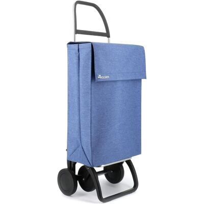 Rolser Modelo JEA034 - Carro de compras azul con 4 ruedas Rolser Modelo JEA034 - Carro de compras azul con 4 ruedas