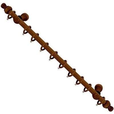 A Forged Tool 05430262 Accesorio para cortina de ducha - Barra de cortina en nogal A Forged Tool 05430262 Accesorio para cortina de ducha - Barra de cortina en nogal