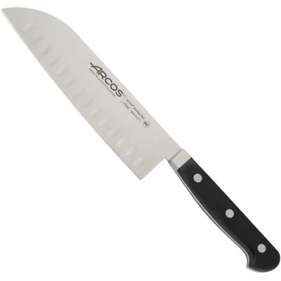 Couteau de Cuisine Série Classique 180mm - Lame en Acier Inoxydable Forgé - Manche Noir Couteau de Cuisine Série Classique 180mm - Lame en Acier Inoxydable Forgé - Manche Noir