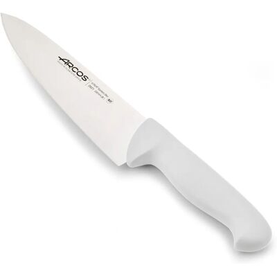 Couteau de Chef Arcos - 20cm Acier Inoxydable, Manche Ergonomique, Codé par Couleur Couteau de Chef Arcos - 20cm Acier Inoxydable, Manche Ergonomique, Codé par Couleur