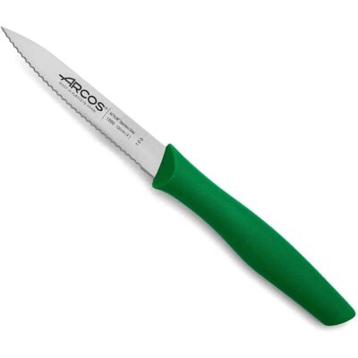 Couteau Arcos Nova - Lame en Acier Inoxydable - Vert - 100mm - Éplucher et Couper Couteau Arcos Nova - Lame en Acier Inoxydable - Vert - 100mm - Éplucher et Couper