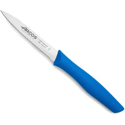 Arcos Nova - Couteau de Cuisine - 100mm dentelé - Acier Inoxydable - Bleu - Publicité Arcos Nova - Couteau de Cuisine - 100mm dentelé - Acier Inoxydable - Bleu - Publicité
