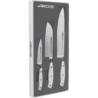 Arcos Riviera Blanc Konyhai Késszett - Rozsdamentes acél, Fehér Arcos Riviera Blanc Konyhai Késszett - Rozsdamentes acél, Fehér