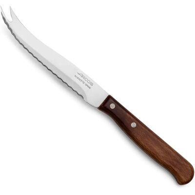 Couteau à fromage Arcos Latina - lame de 105 mm dentelée - poignée en bois Couteau à fromage Arcos Latina - lame de 105 mm dentelée - poignée en bois