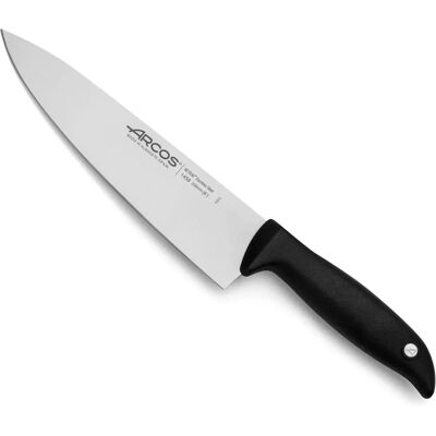 Nóż kuchenny Arcos Menorca - Ostrze 200mm ze stali nierdzewnej, Czarna rączka - Narzędzie kuchenne Nóż kuchenny Arcos Menorca - Ostrze 200mm ze stali nierdzewnej, Czarna rączka - Narzędzie kuchenne