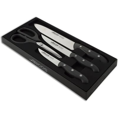 Conjunto de Facas de Cozinha Arcos Maitre - 3 facas + tesoura - Aço NITRUM Conjunto de Facas de Cozinha Arcos Maitre - 3 facas + tesoura - Aço NITRUM