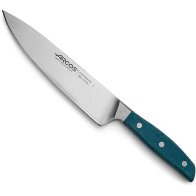 Arcos Brooklyn - Couteau de cuisine en acier inoxydable forgé - Bleu - 210mm - Publicité Arcos Brooklyn - Couteau de cuisine en acier inoxydable forgé - Bleu - 210mm - Publicité