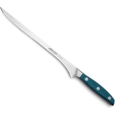 Cuchillo de Jamón Brooklyn de Arcos - Hoja de Acero Inoxidable Forjado - Azul - Herramienta para Cortar Jamón Cuchillo de Jamón Brooklyn de Arcos - Hoja de Acero Inoxidable Forjado - Azul - Herramienta para Cortar Jamón