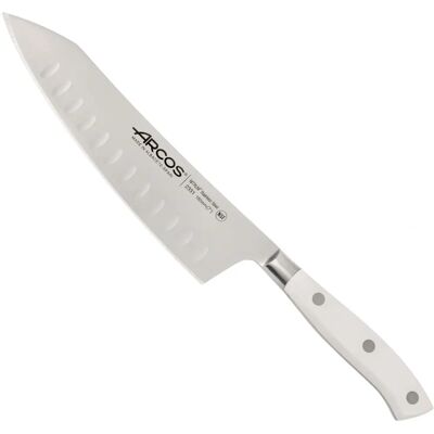 Cuchillo Santoku Blanco Arcos - Acero Nitrum, Mango POM - 18cm Cuchillo Santoku Blanco Arcos - Acero Nitrum, Mango POM - 18cm