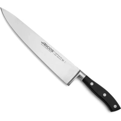 Couteau de Cuisine Serie Riviera d'Arcos - Acier Inoxydable 250mm - Poignée Noire Couteau de Cuisine Serie Riviera d'Arcos - Acier Inoxydable 250mm - Poignée Noire