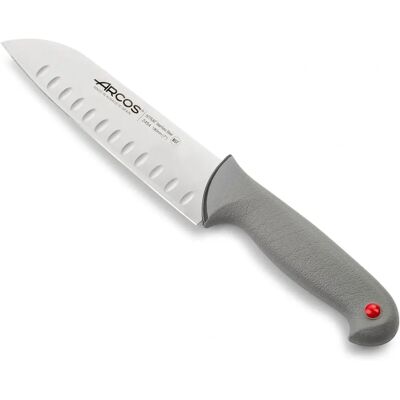 Faca Santoku Arcos NITRUM - 180mm - Lâmina de aço inoxidável - Cabo ergonômico Faca Santoku Arcos NITRUM - 180mm - Lâmina de aço inoxidável - Cabo ergonômico