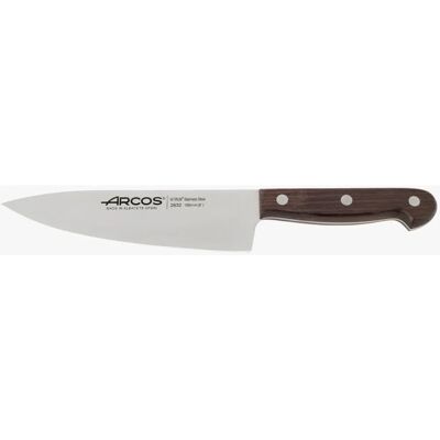 Coltello da Cucina Serie Atlantico - 155mm Acciaio Inox - Manico in Legno Coltello da Cucina Serie Atlantico - 155mm Acciaio Inox - Manico in Legno