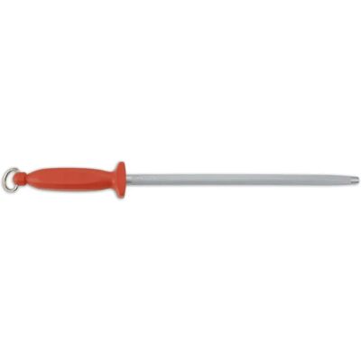 Afiador de facas em aço carbono Arcos - Cabo vermelho de 30cm - Ferramenta de cozinha Afiador de facas em aço carbono Arcos - Cabo vermelho de 30cm - Ferramenta de cozinha