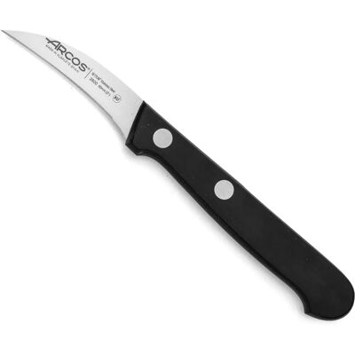 Couteau éplucheur en acier inoxydable Arcos - 60mm - Manche noir - Série Universelle Couteau éplucheur en acier inoxydable Arcos - 60mm - Manche noir - Série Universelle