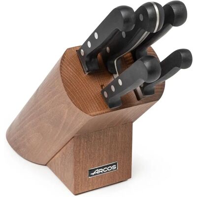 Set di 5 coltelli da cucina Arcos Noce - Acciaio inossidabile durevole Set di 5 coltelli da cucina Arcos Noce - Acciaio inossidabile durevole