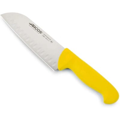 ARCOS Modelo 290600 Faca Santoku Amarela - Ferramenta de Cozinha ARCOS Modelo 290600 Faca Santoku Amarela - Ferramenta de Cozinha