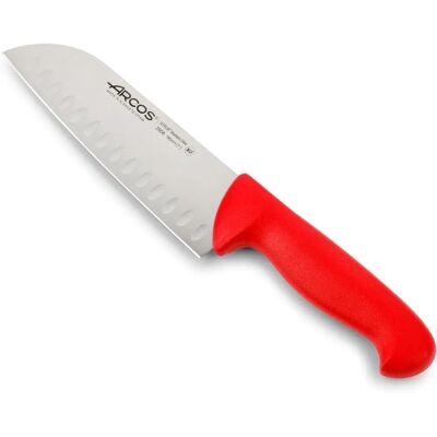 Faca de Cozinha Arcos Santoku - 18cm, Aço Inoxidável, Cabo Ergonômico Faca de Cozinha Arcos Santoku - 18cm, Aço Inoxidável, Cabo Ergonômico
