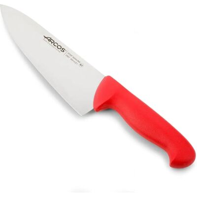 Couteau de Chef Arcos Série 2900 - Rouge - 20cm Acier inoxydable Couteau de Chef Arcos Série 2900 - Rouge - 20cm Acier inoxydable