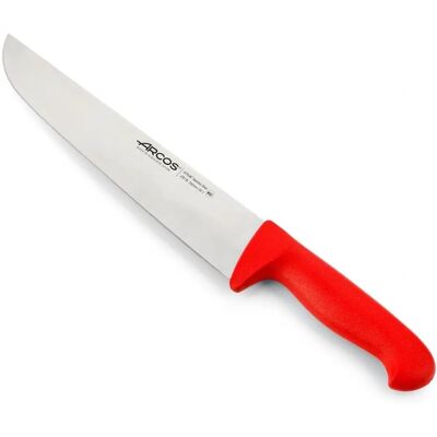 Faca de Açougueiro Profissional Arcos - 25cm Aço Inoxidável - Cabo Vermelho Faca de Açougueiro Profissional Arcos - 25cm Aço Inoxidável - Cabo Vermelho