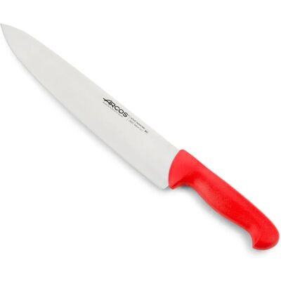 Couteau de Chef Arcos 2900 - Manche Rouge - 30cm Couteau de Chef Arcos 2900 - Manche Rouge - 30cm