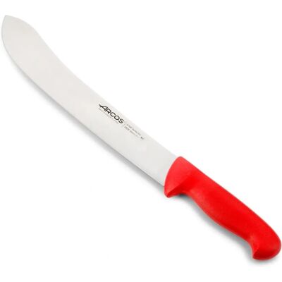 ARCOS Nóż do mięsa - Stal nierdzewna, Czerwony ergonomiczny uchwyt - 30cm - Nóż do mięsa ARCOS Nóż do mięsa - Stal nierdzewna, Czerwony ergonomiczny uchwyt - 30cm - Nóż do mięsa