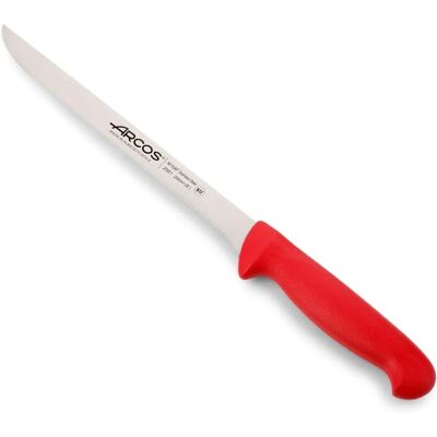 Couteau à fileter Arcos Série 2900 - 20cm, Manche Rouge Ergonomique Couteau à fileter Arcos Série 2900 - 20cm, Manche Rouge Ergonomique
