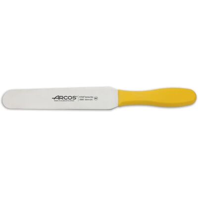 Spatule Jaune 20cm Acier Inoxydable - Pro - Publicité Spatule Jaune 20cm Acier Inoxydable - Pro - Publicité