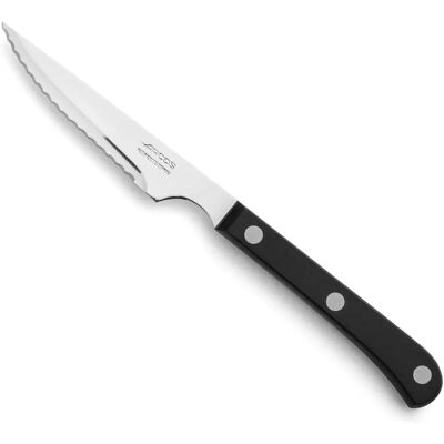 Arcos 115mm Ze stali nierdzewnej ząbkowany nóż do kuchni - Czarny uchwyt Arcos 115mm Ze stali nierdzewnej ząbkowany nóż do kuchni - Czarny uchwyt