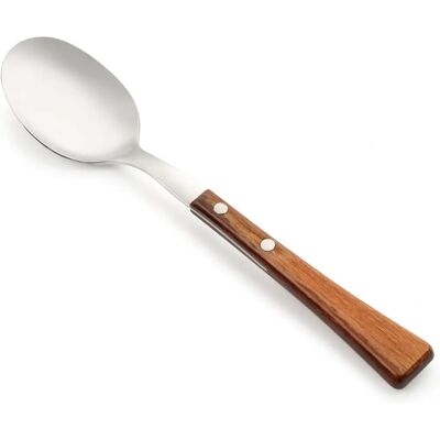 Arcos Bruine Manchega Dessertlepel - 171mm Roestvrij staal 18/10 & Houten handvat Arcos Bruine Manchega Dessertlepel - 171mm Roestvrij staal 18/10 & Houten handvat