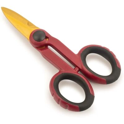 Arcos Tesoura elétrica para eletricista - Revestimento de tungstênio - 145mm - Vermelho Arcos Tesoura elétrica para eletricista - Revestimento de tungstênio - 145mm - Vermelho