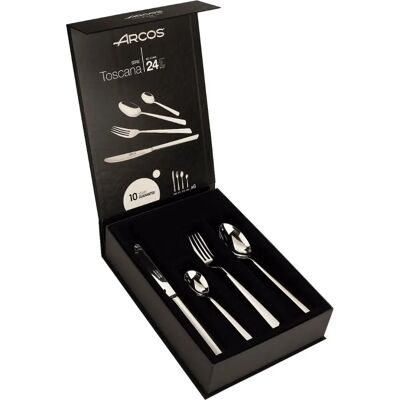Arcos Toscana 24-delars bestickset - Elegant presentförpackning Arcos Toscana 24-delars bestickset - Elegant presentförpackning