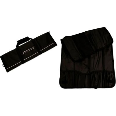Arcos Knife Bag - Capacity 8 - Polyester 500x510mm - Black - Knife Bag Arcos Knife Bag - Capacity 8 - Polyester 500x510mm - Black - Knife Bag