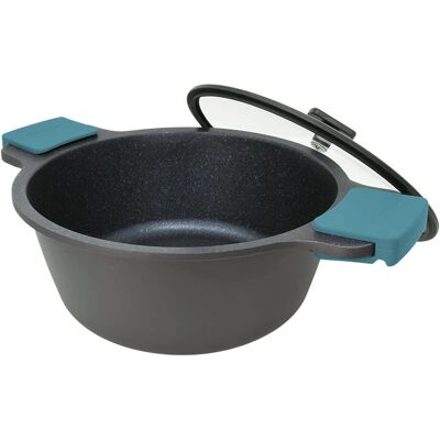 Arcos Thera 24cm Black Non-stick Casserole - Cooking Pot Arcos Thera 24cm Black Non-stick Casserole - Cooking Pot