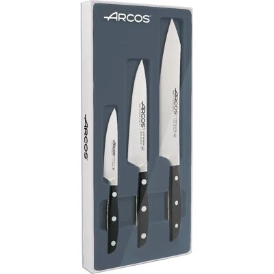 Arcos Manhattan Series Køkkenkniv Sæt - Rustfrit stål, Sort Arcos Manhattan Series Køkkenkniv Sæt - Rustfrit stål, Sort